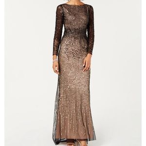 Adrianna Papell Long Sleeve Gown
